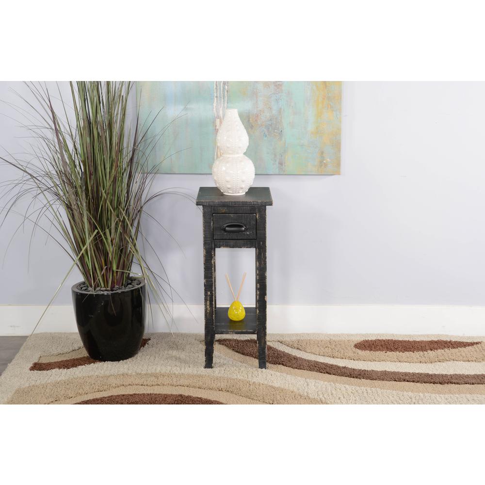 Sunny Designs Black Sand Chair Side Table. Picture 2