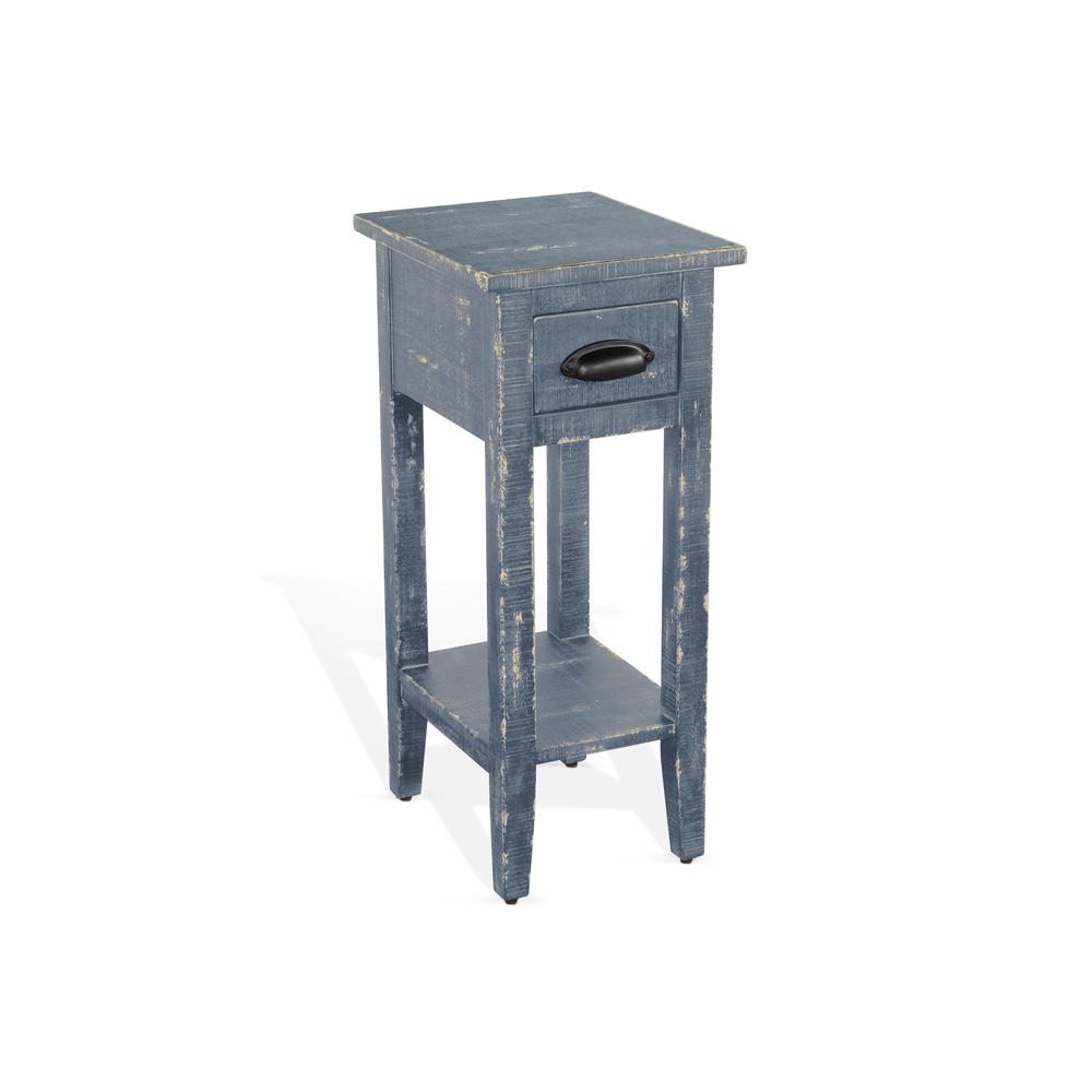 Sunny Designs Ocean Blue Chair Side Table. Picture 1