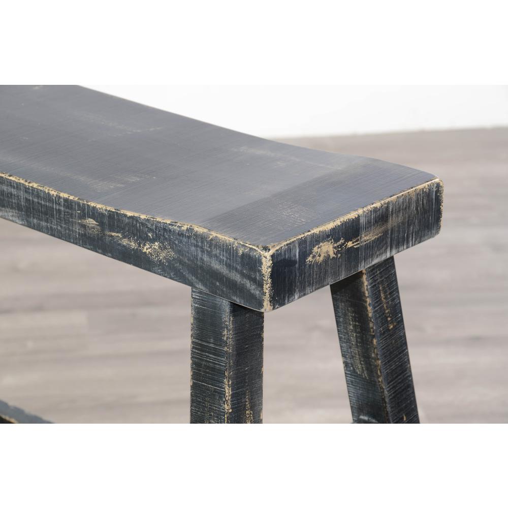 Sunny Designs Black Sand 30'H Bench, Wood Seat. Picture 5