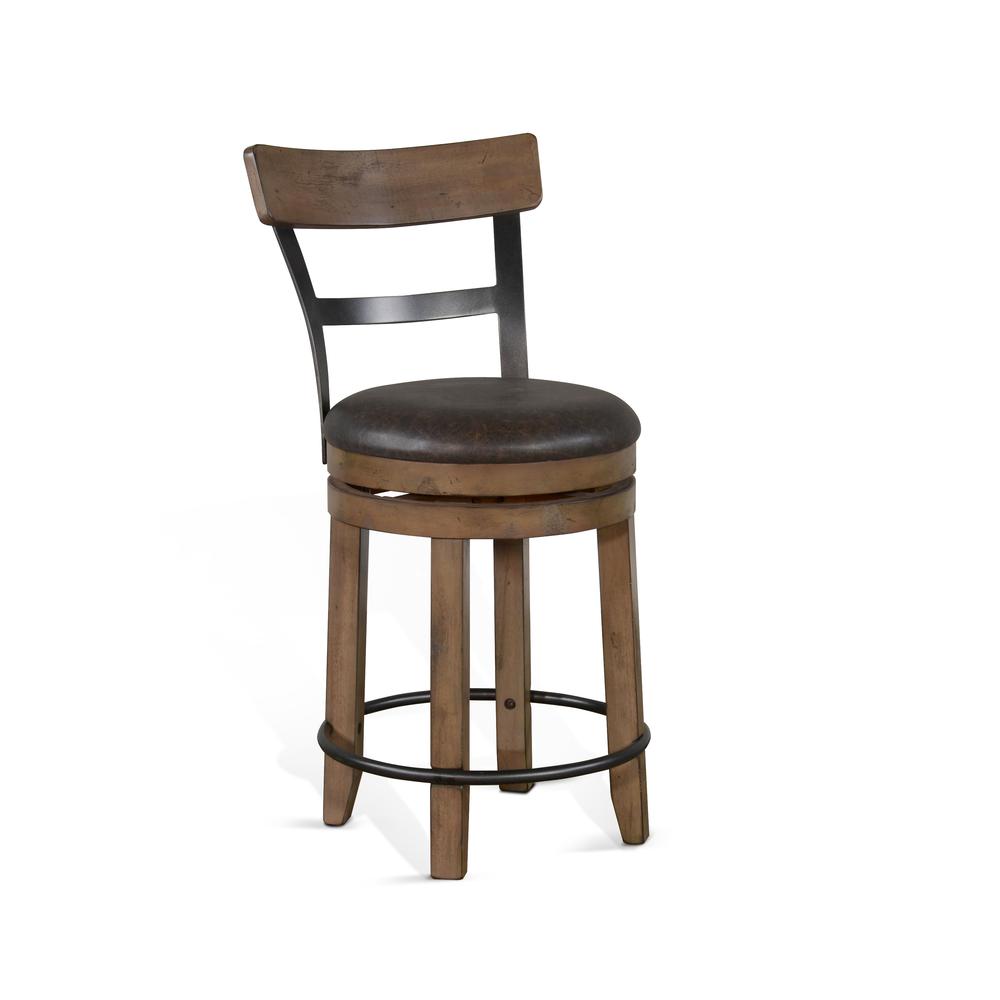 Sunny Designs Swivel Barstool with Cushion. Picture 1
