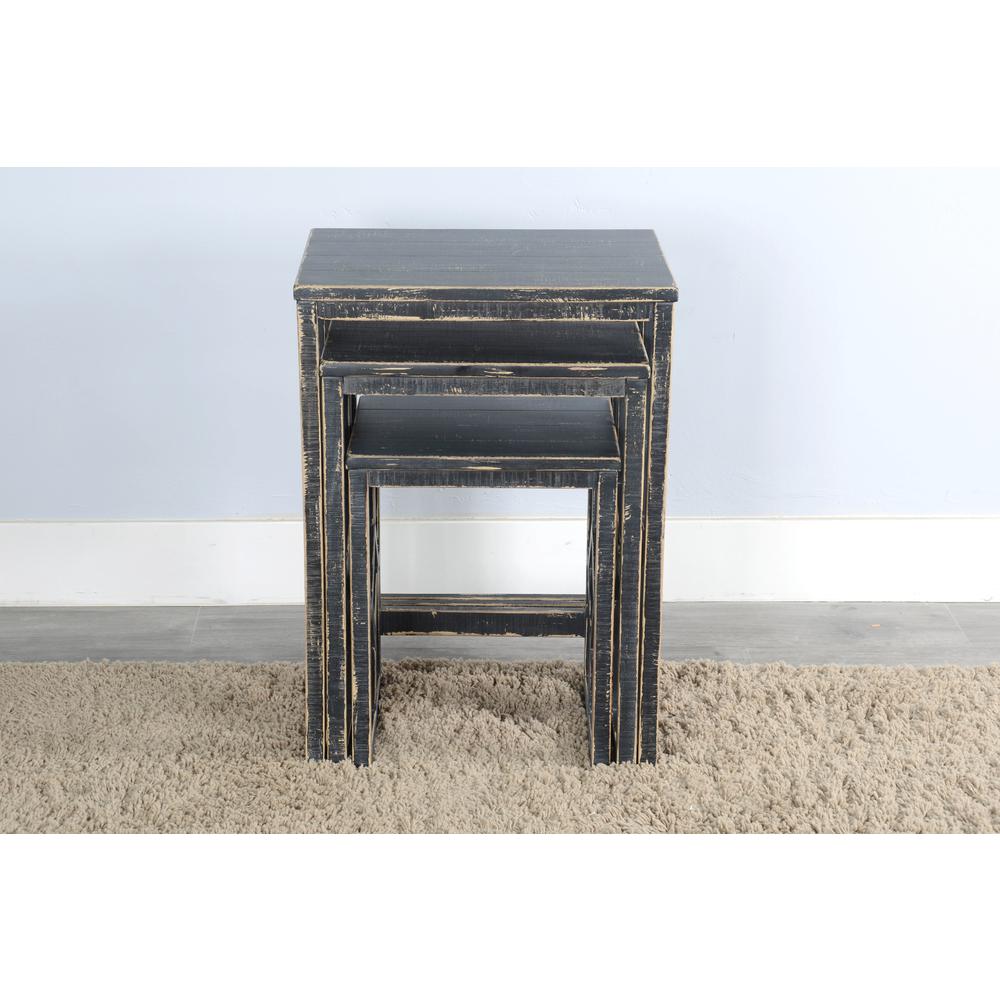Sunny Designs Black Sand Nesting Table. Picture 2