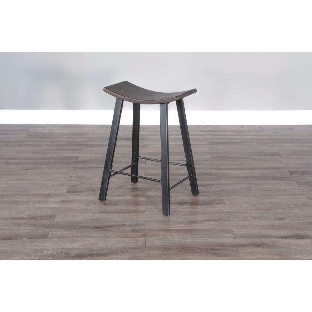 Sunny Designs Counter Metal Saddle Stool. Picture 4