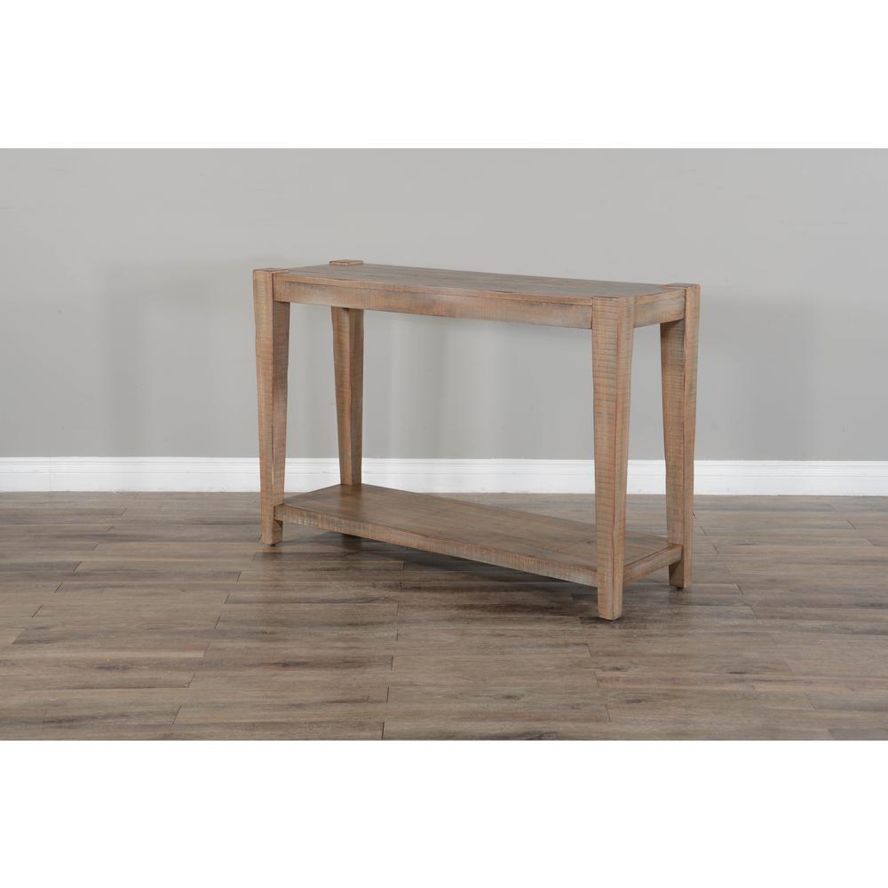 Sunny Designs 48" Sleek and Modern Wood Sofa Table in Weathered Brown. Picture 4