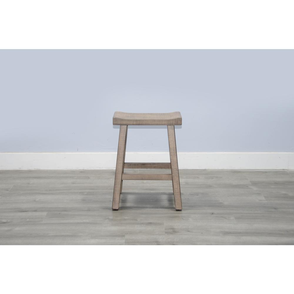 Sunny Designs Beach Pebble Counter Saddle Seat Stool, Wood Seat. Picture 2