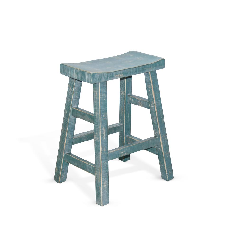 Sunny Designs Sea Grass Counter Saddle Seat Stool, Wood Seat. Picture 1