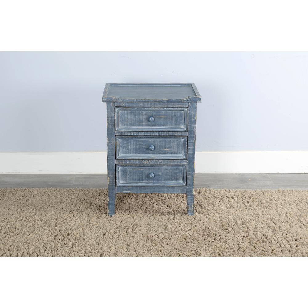 Sunny Designs Ocean Blue End Table. Picture 2