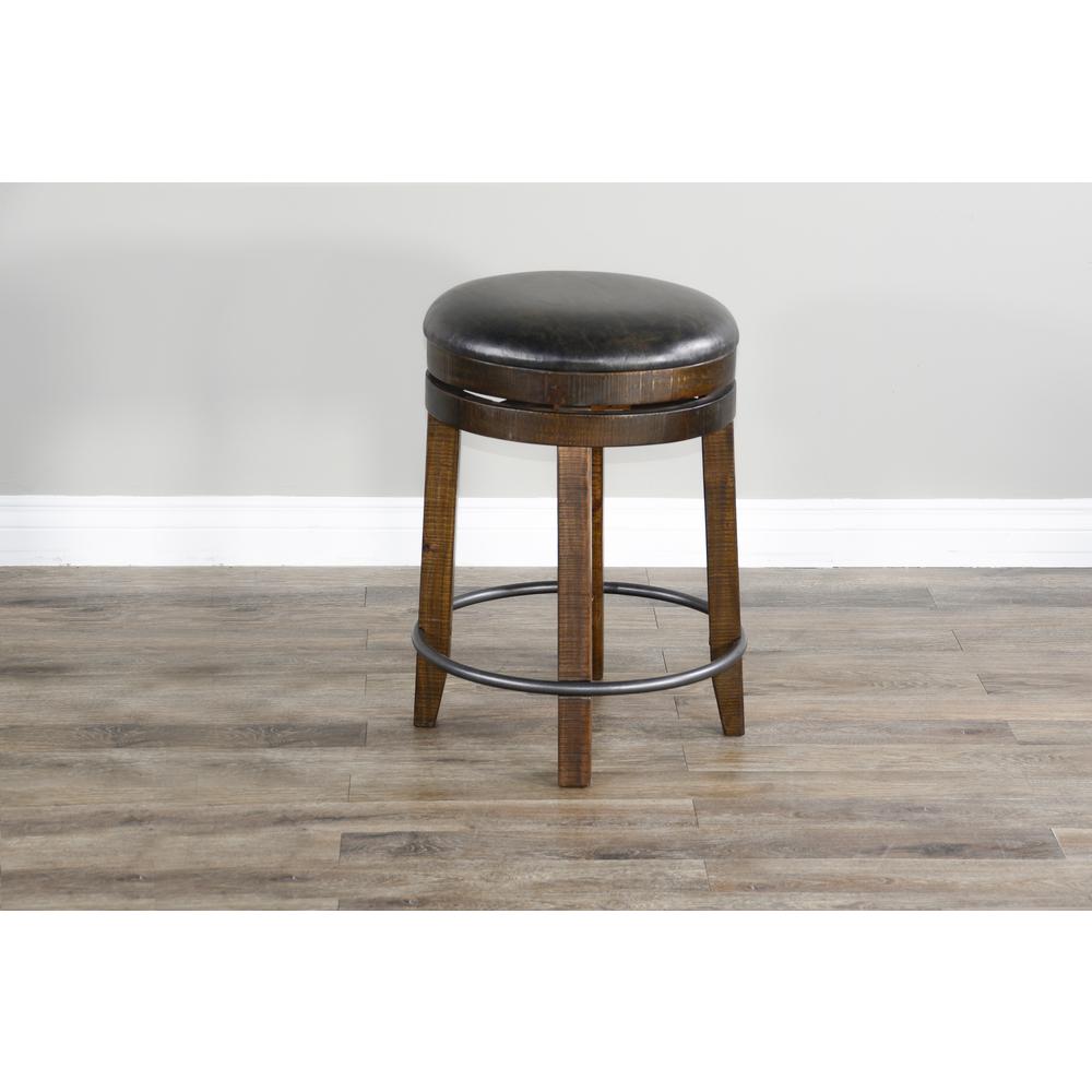 Sunny Designs Counter Swivel Stool, Cushion Seat. Picture 2