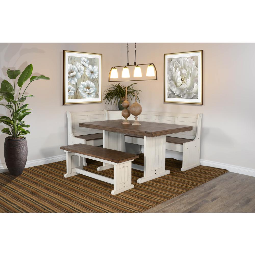 Sunny Designs Wood Breakfast Nook Dining Set. Picture 2