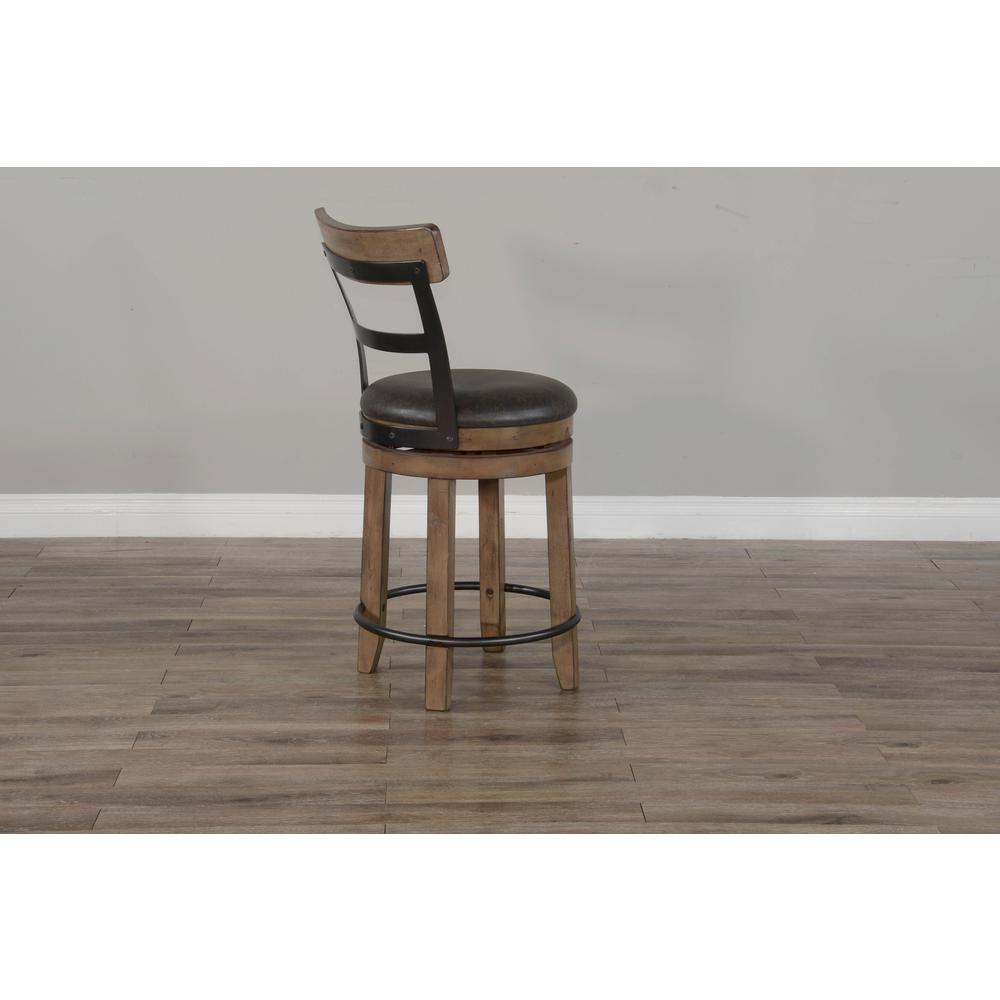 Sunny Designs Swivel Barstool with Cushion. Picture 4