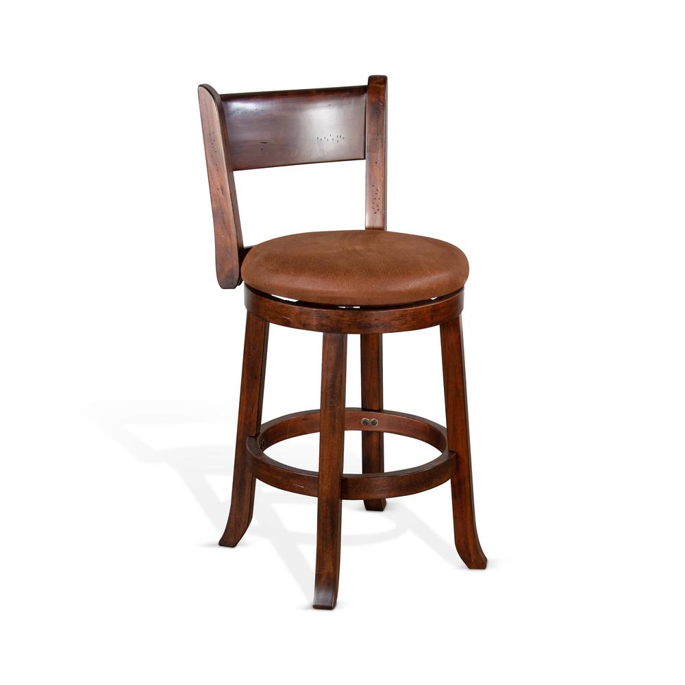 Sunny Designs Counter Swivel Barstool, Cushion Seat & Back. Picture 1