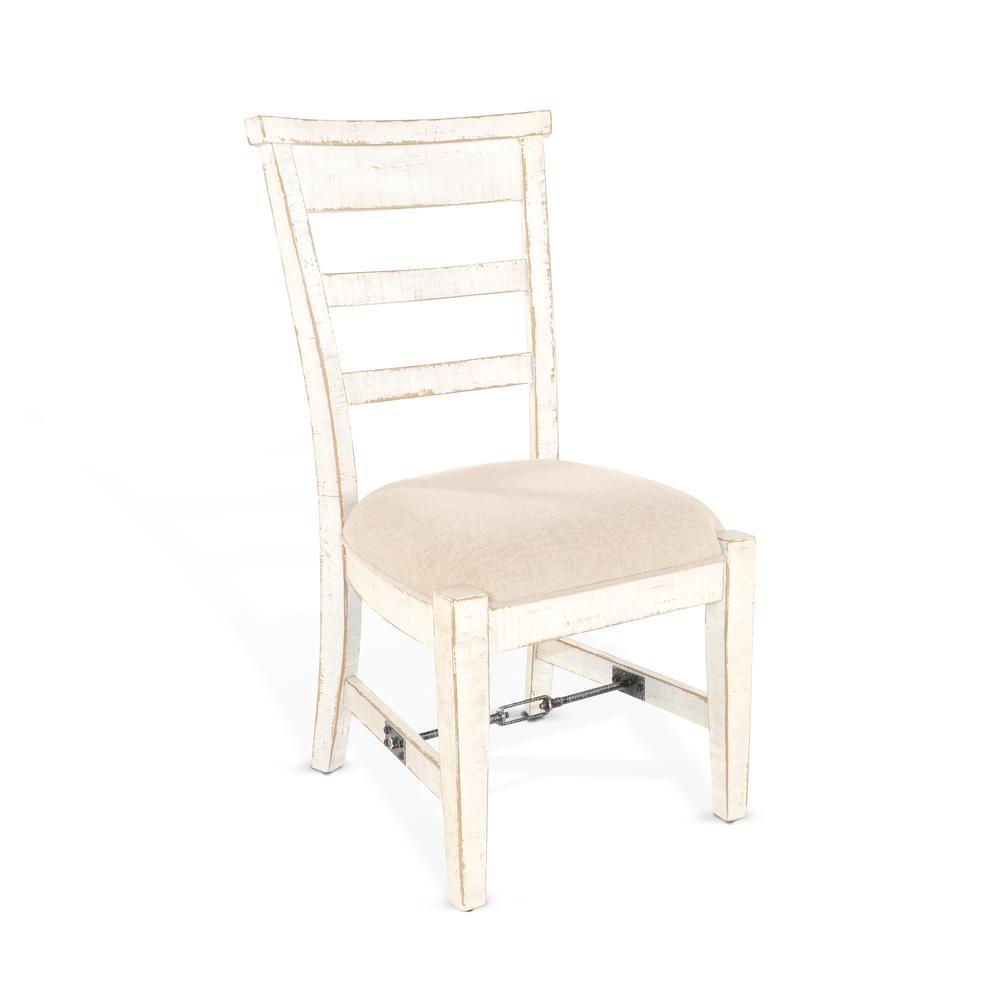 Sunny Designs White Sand Side Chair, Cushion Seat. Picture 1
