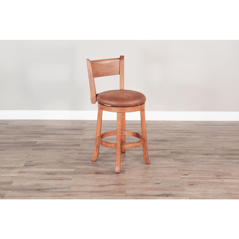 Sunny Designs Counter Swivel Barstool, Cushion Seat & Back. Picture 2