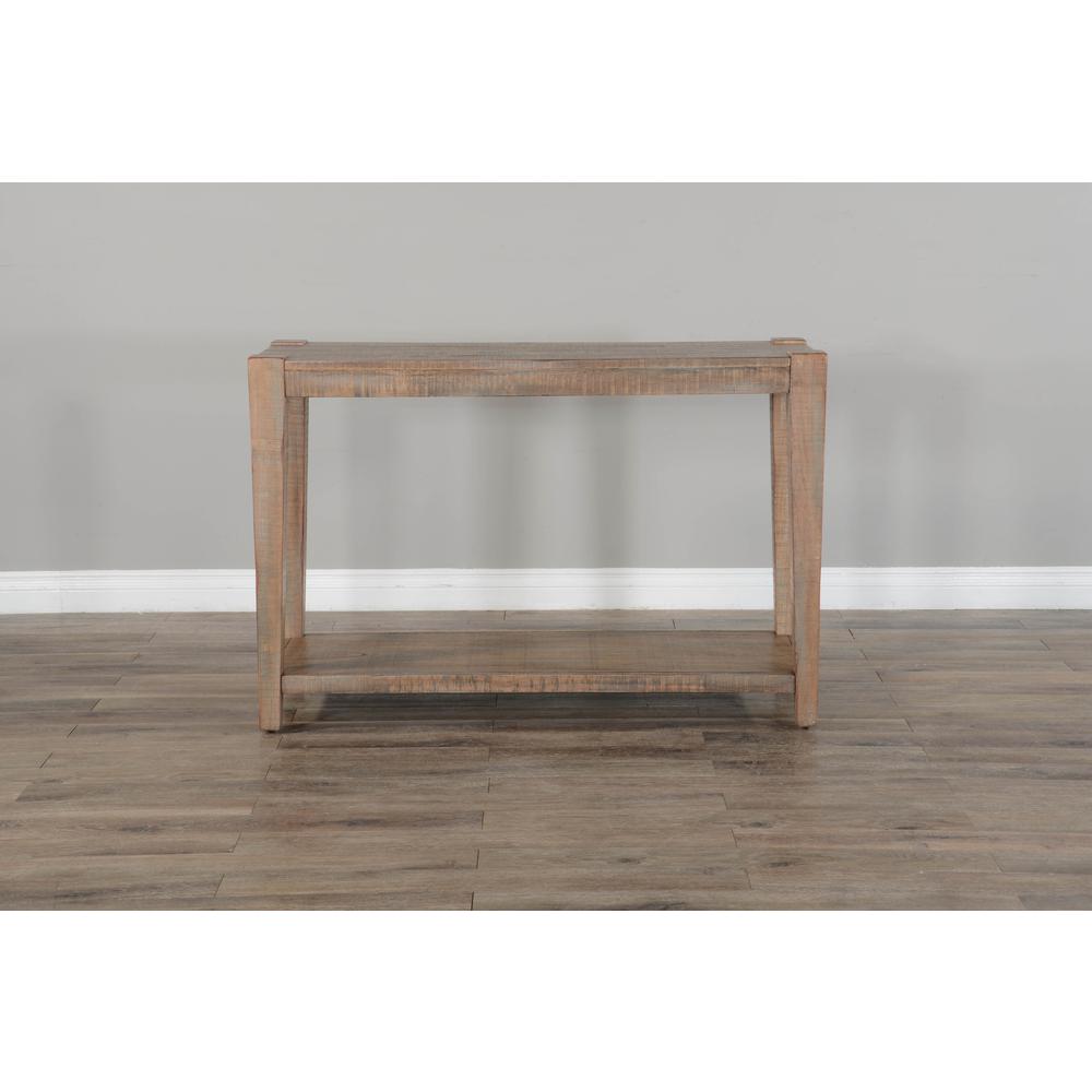 Sunny Designs 48" Sleek and Modern Wood Sofa Table in Weathered Brown. Picture 6