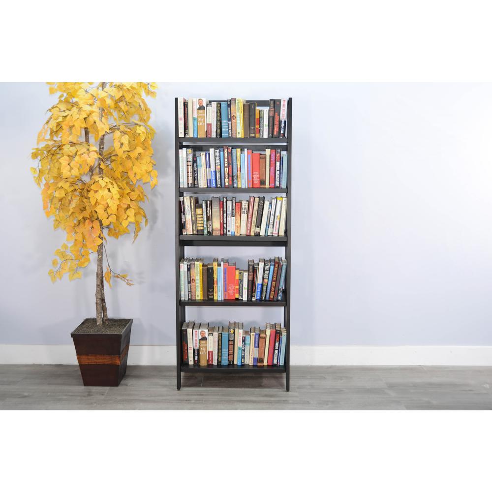 Sunny Designs  72" Mahogany Wood Folding Bookcase. Picture 2