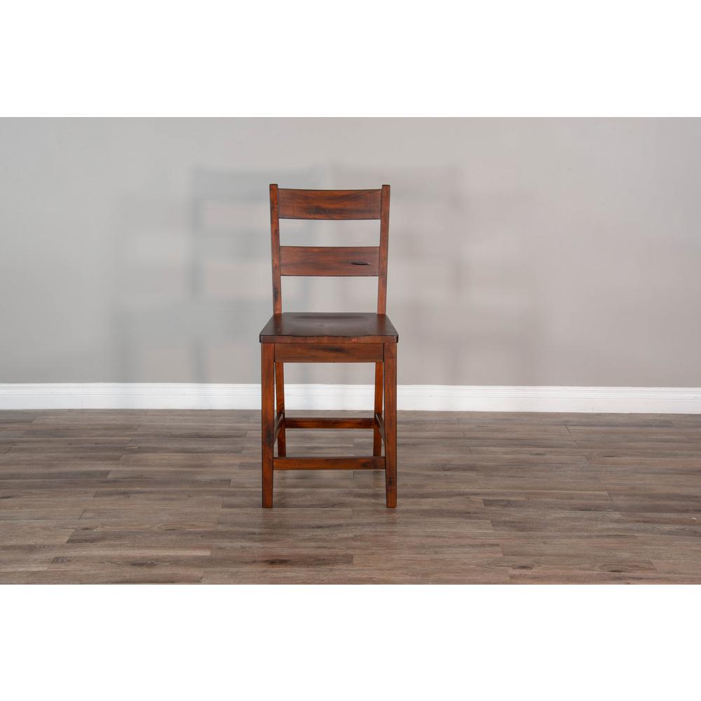Sunny Designs Wood Ladderback Barstool. Picture 2
