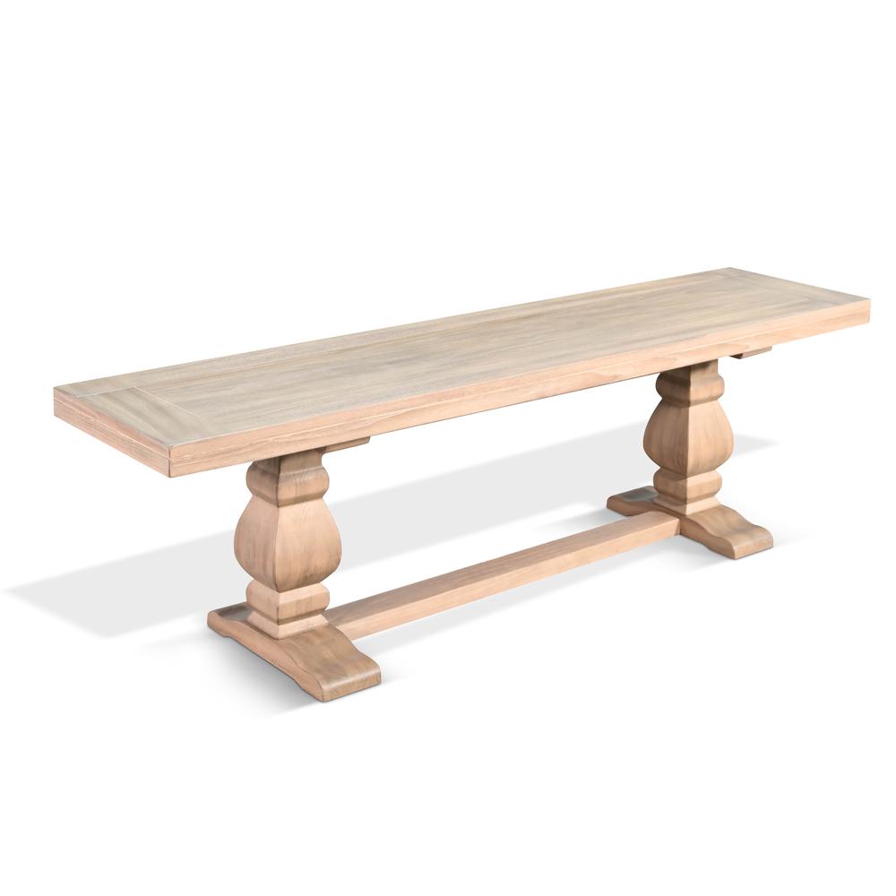 Sunny Designs Gianna Wood Dining Bench. Picture 1