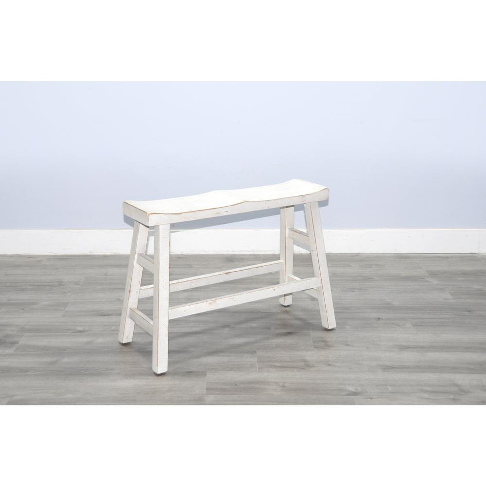 Sunny Designs White Sand Counter Bench, Wood Seat. Picture 4
