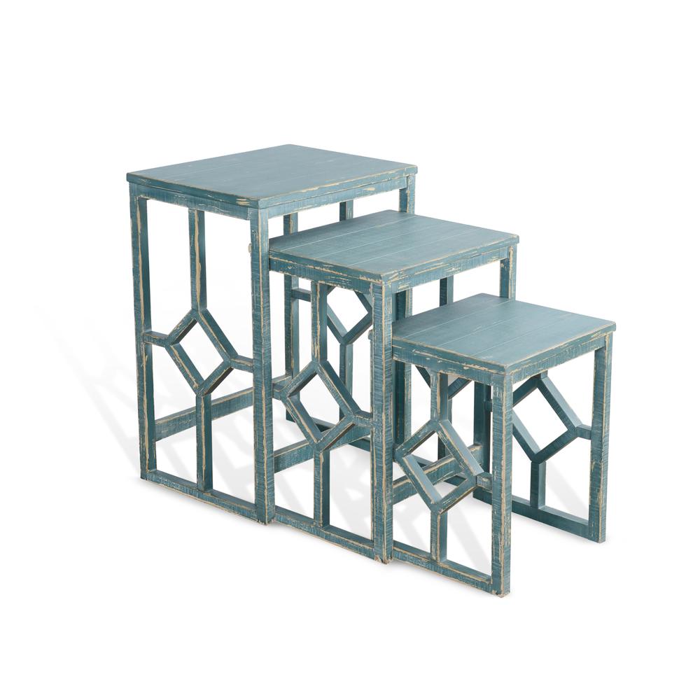 Sunny Designs Sea Grass Nesting Table. Picture 1