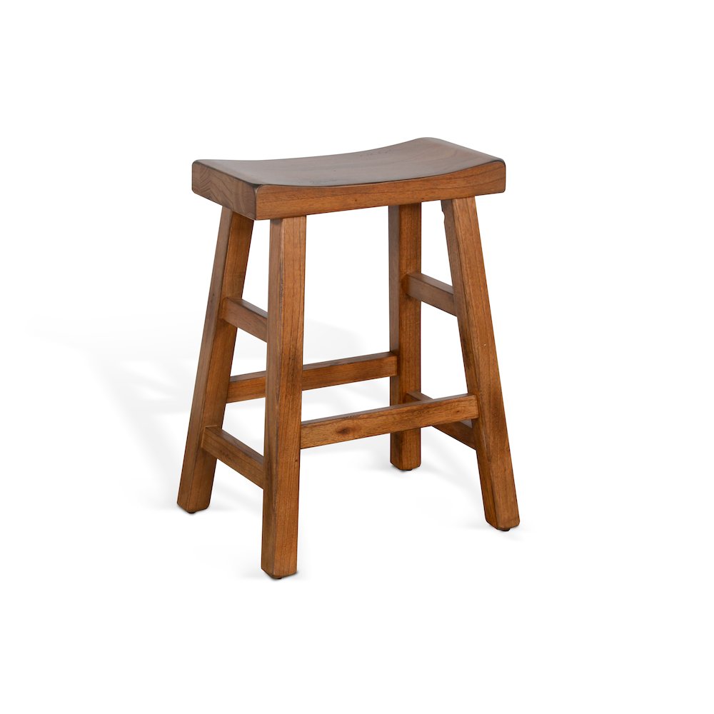 Sunny Designs Counter Saddle Seat Stool, Wood Seat. Picture 1