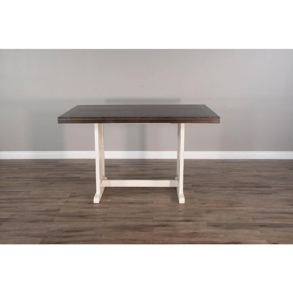 Sunny Designs Rectangular Wood Counter Height Dining Table. Picture 3