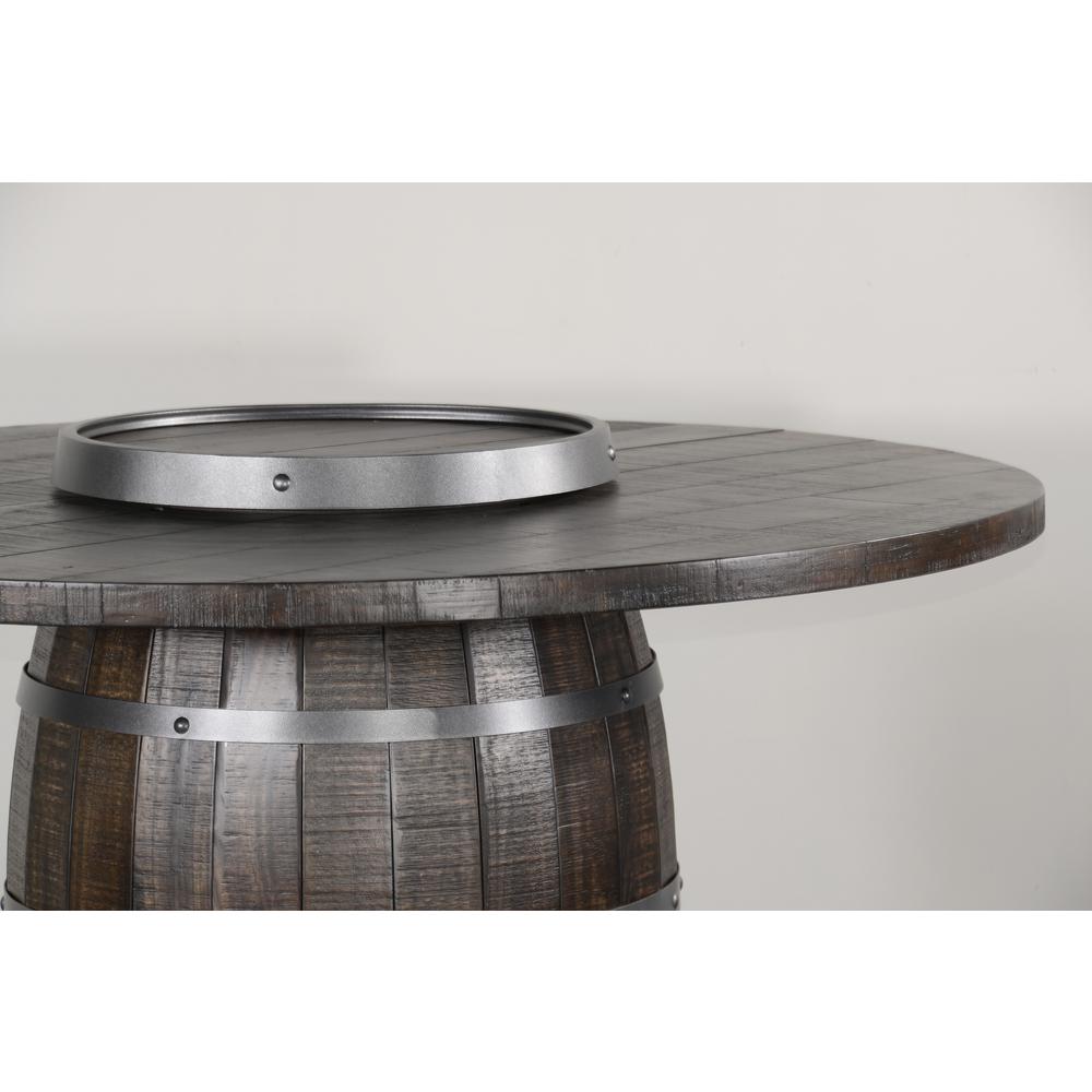 Sunny Designs Round Pub Table with Wine Barrel Base. Picture 7