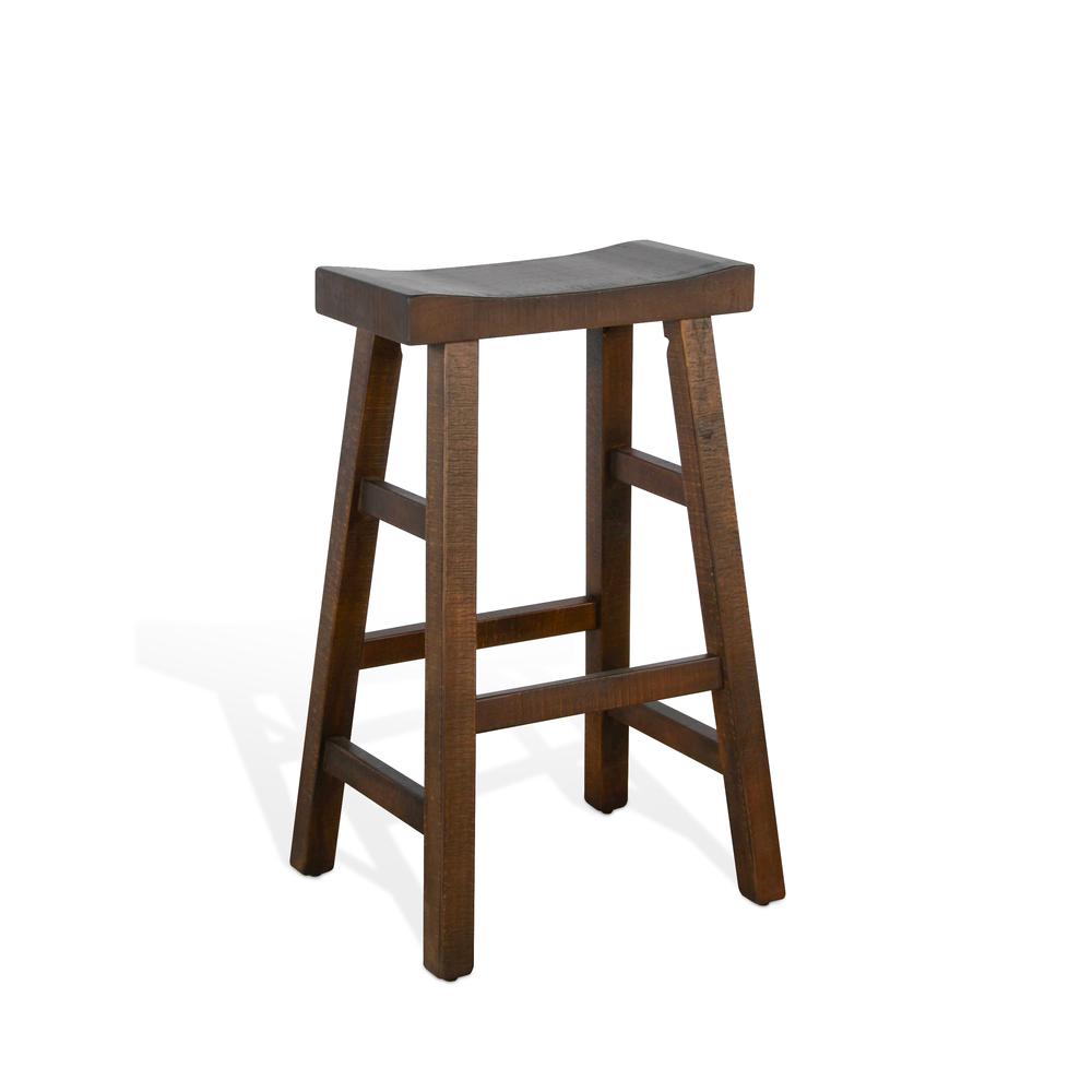 Sunny Designs Bar Saddle Seat Stool, Wood Seat. Picture 1