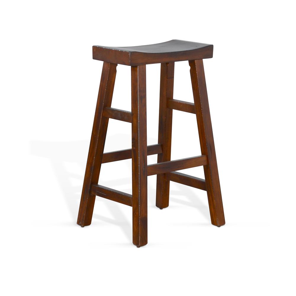 Sunny Designs Bar Saddle Seat Stool, Wood Seat. Picture 1