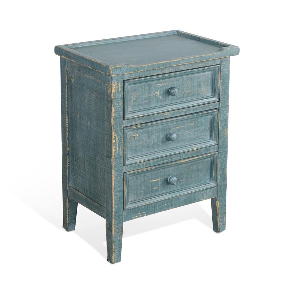 Sunny Designs Marina End Table with Drawers. Picture 1