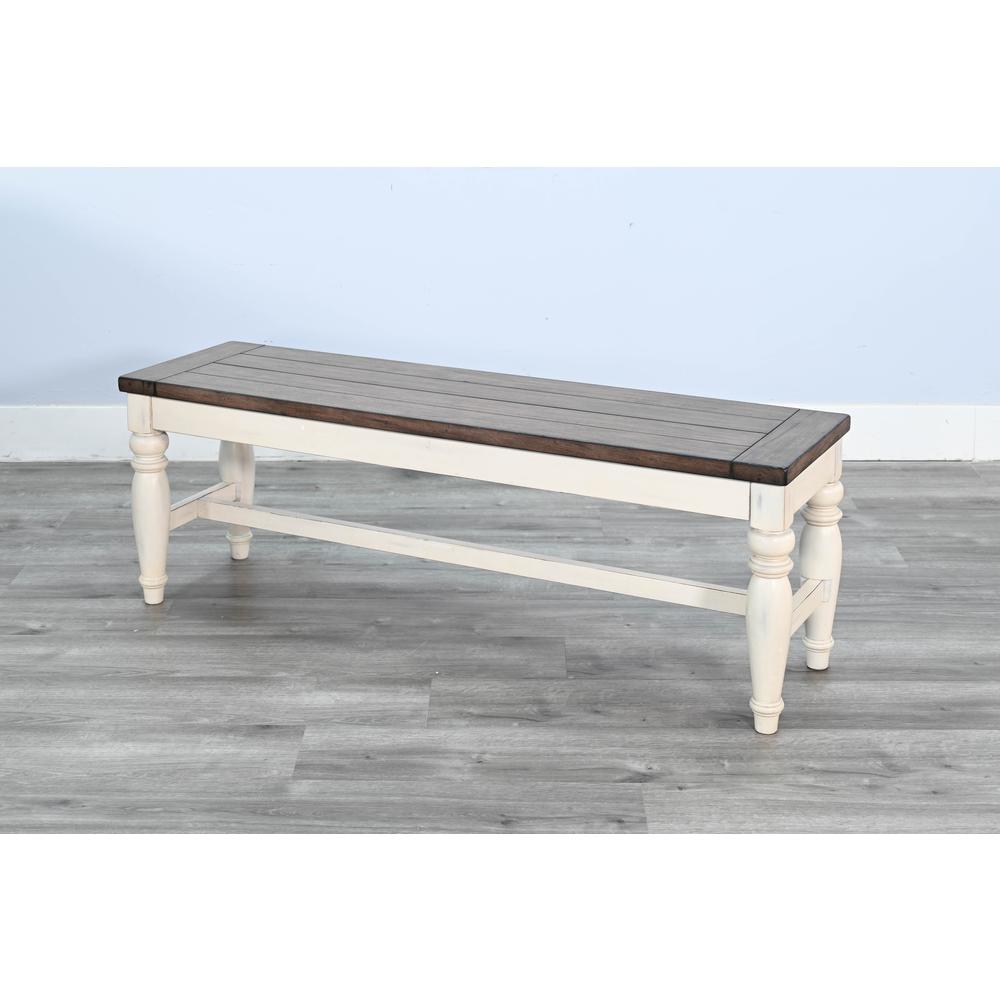 Sunny Designs Pasadena Bench with Mindi Veneer Seat. Picture 4