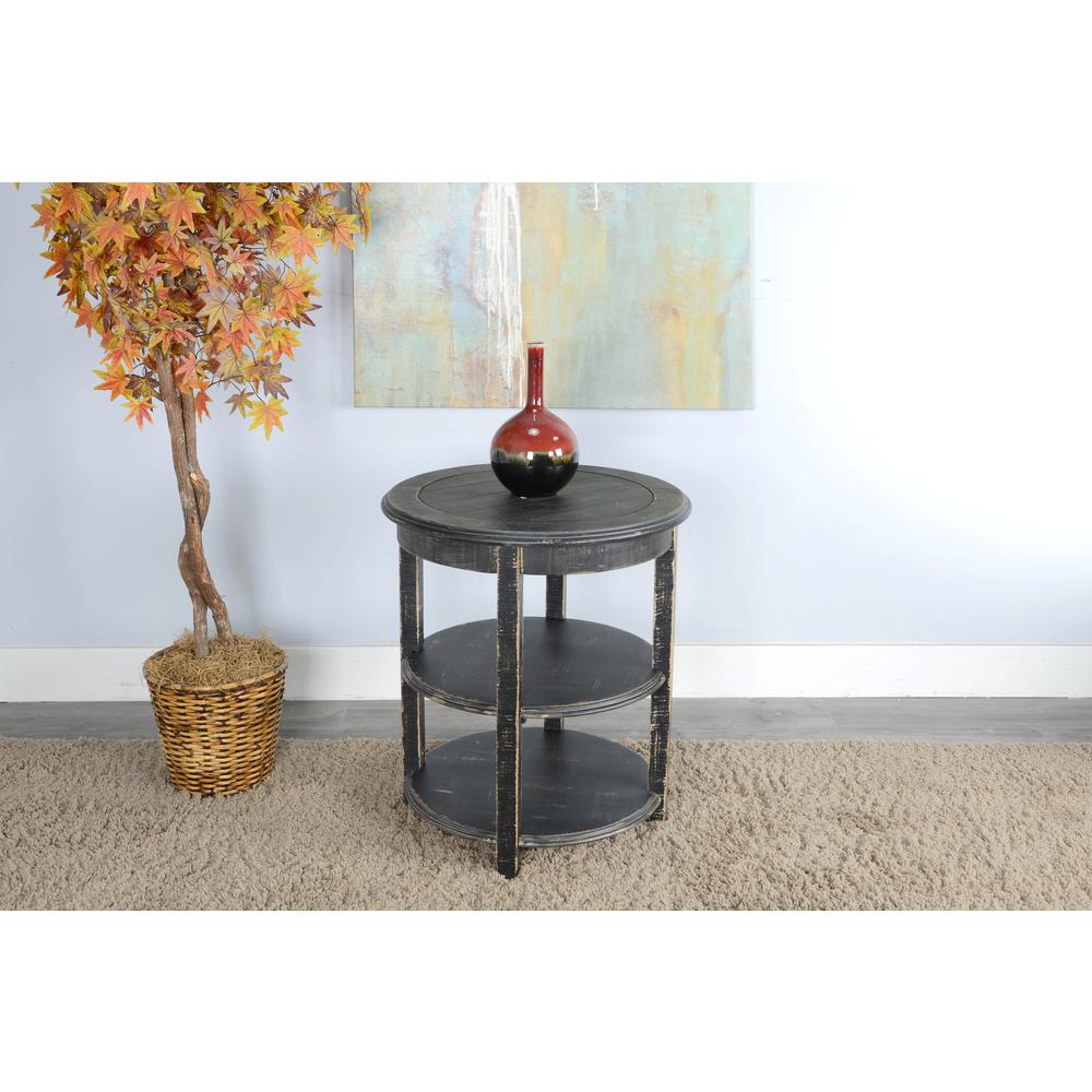 Sunny Designs Black Sand Side Table. Picture 2
