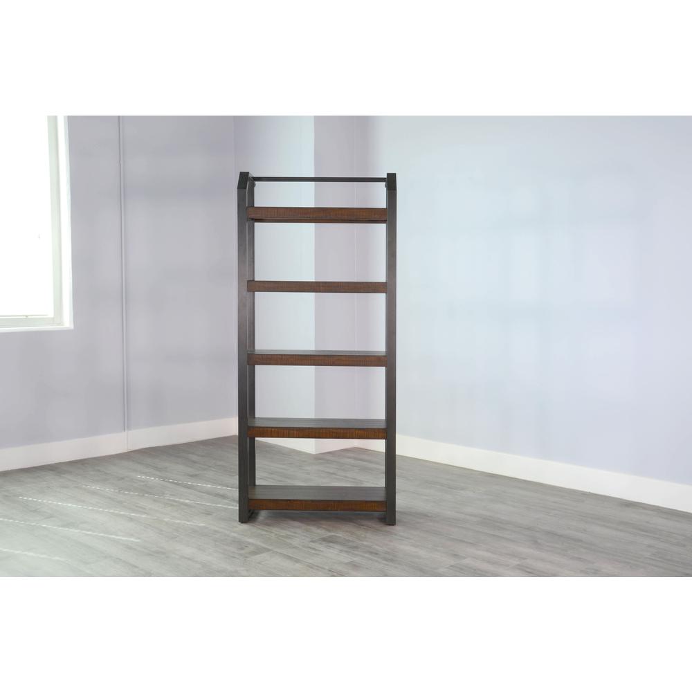 Sunny Designs Homestead Metal Frame Bookcase. Picture 2