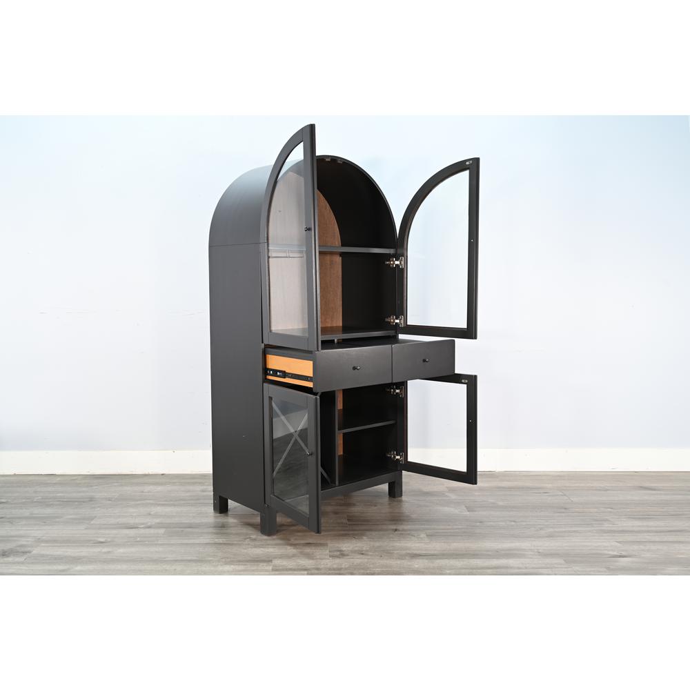 Sunny Designs Arched Wine Bar Cabinet. Picture 6