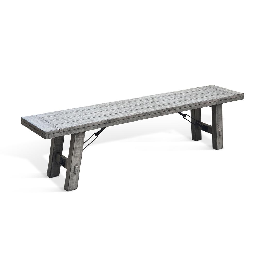 Sunny Designs Alpine Bench with Turnbuckle, Wood Seat. Picture 1