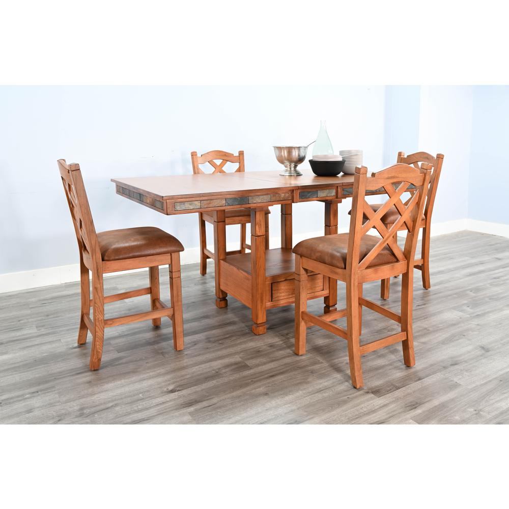 Sunny Designs Sedona 42" Traditional Wood Dining Table. Picture 3