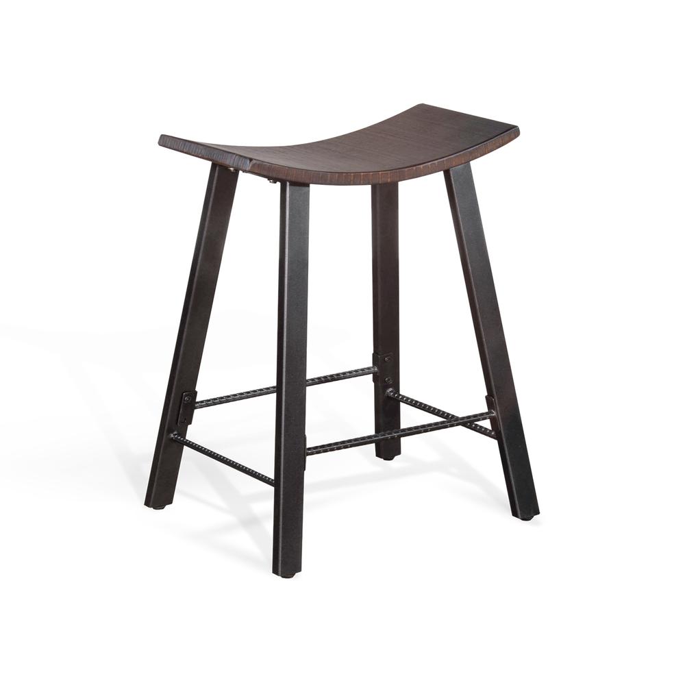 Sunny Designs Counter Metal Saddle Stool. Picture 1