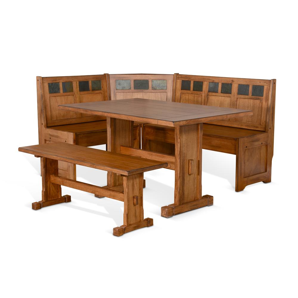 Sunny Designs Sedona Breakfast Nook Set with Side Bench. Picture 1