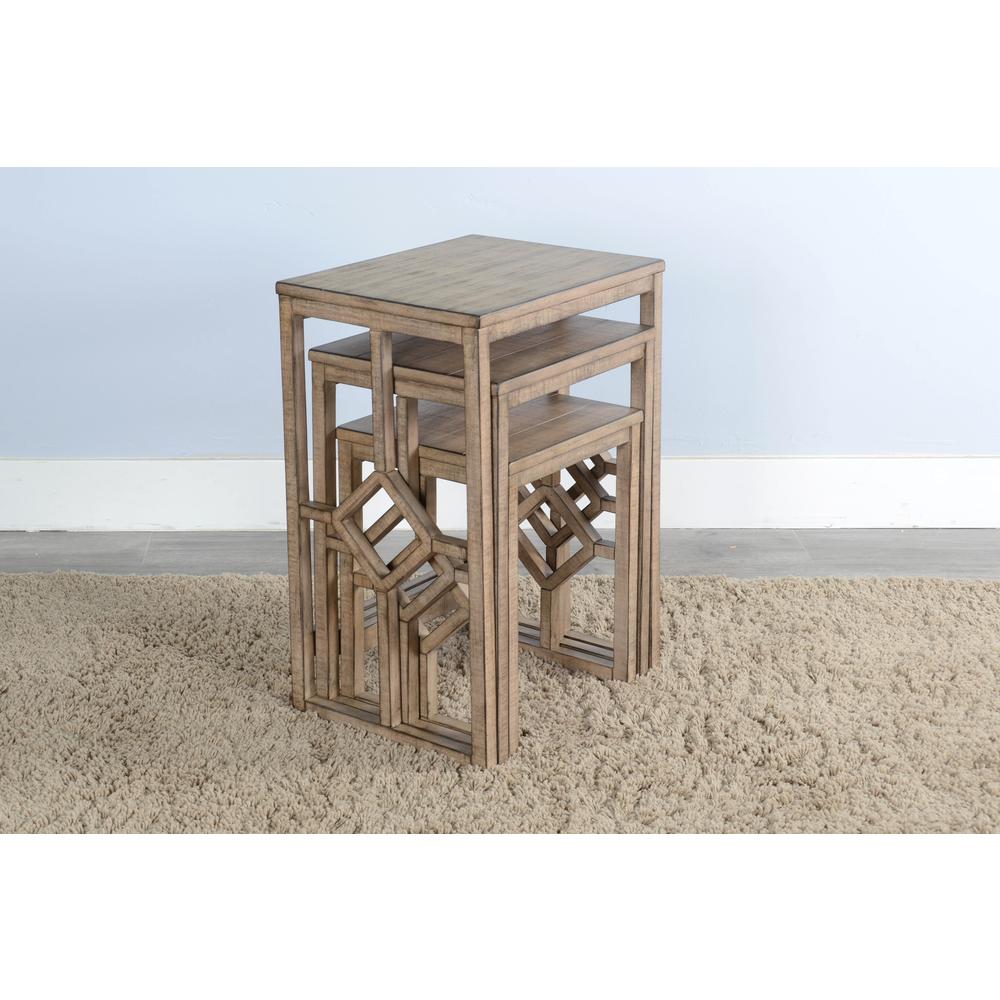 Sunny Designs Beach Pebble Nesting Table. Picture 3