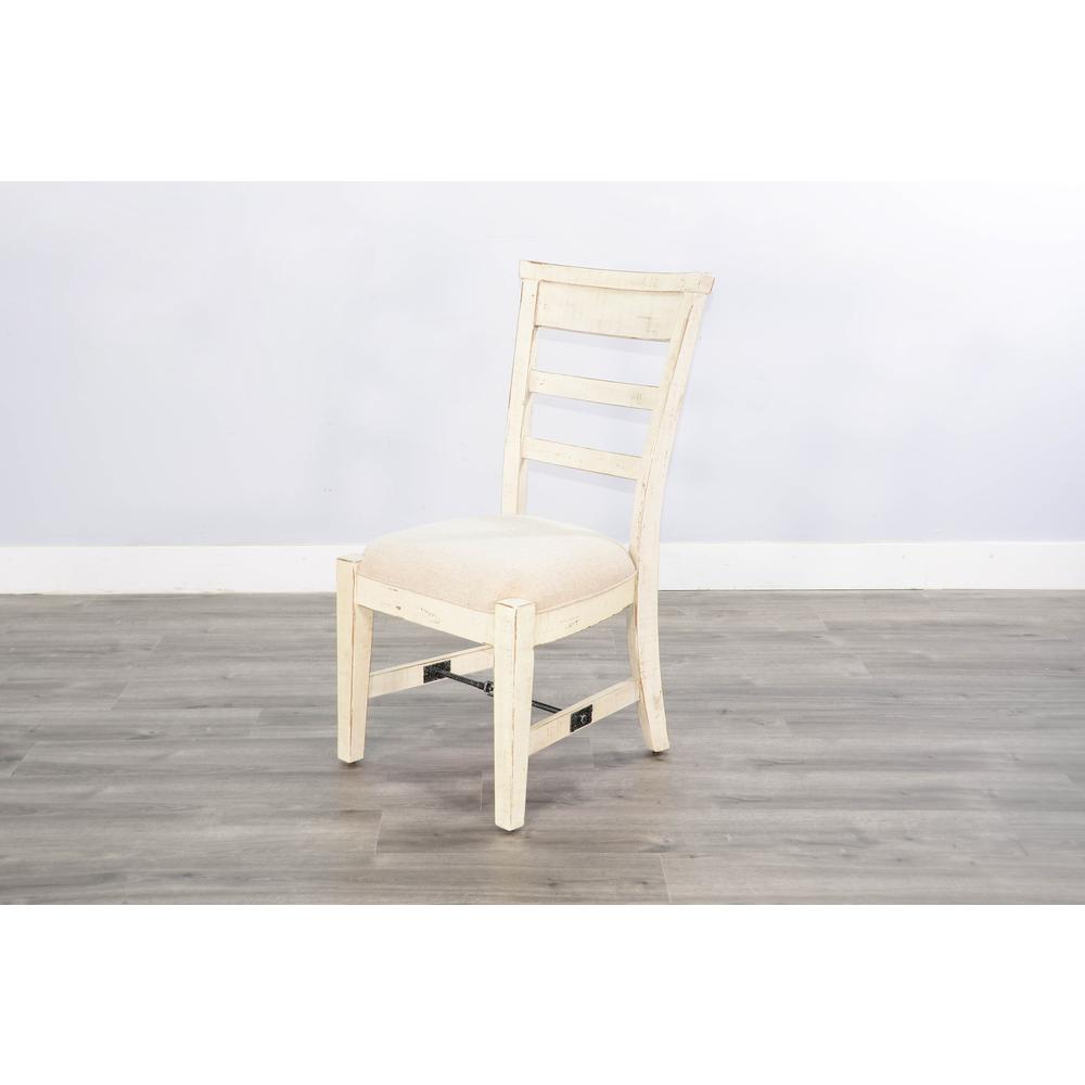 Sunny Designs White Sand Side Chair, Cushion Seat. Picture 2