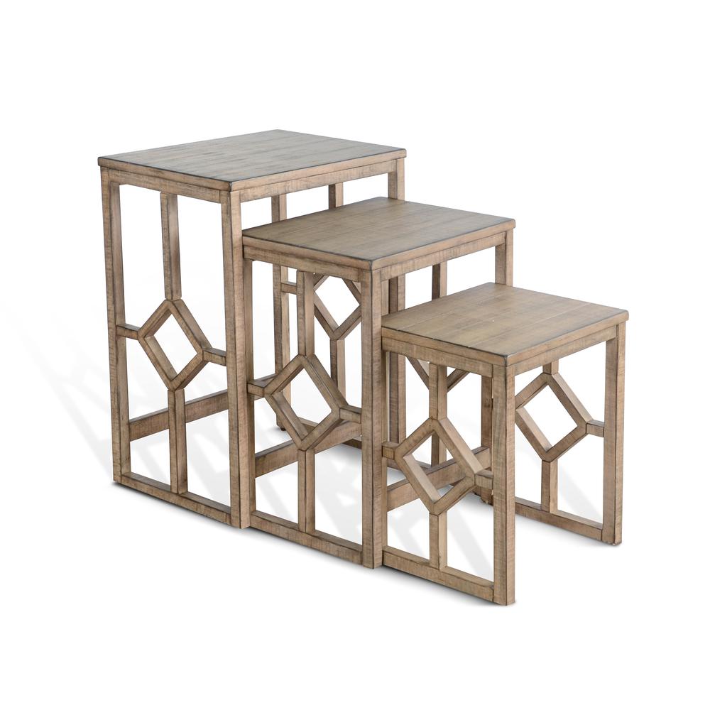 Sunny Designs Beach Pebble Nesting Table. Picture 1