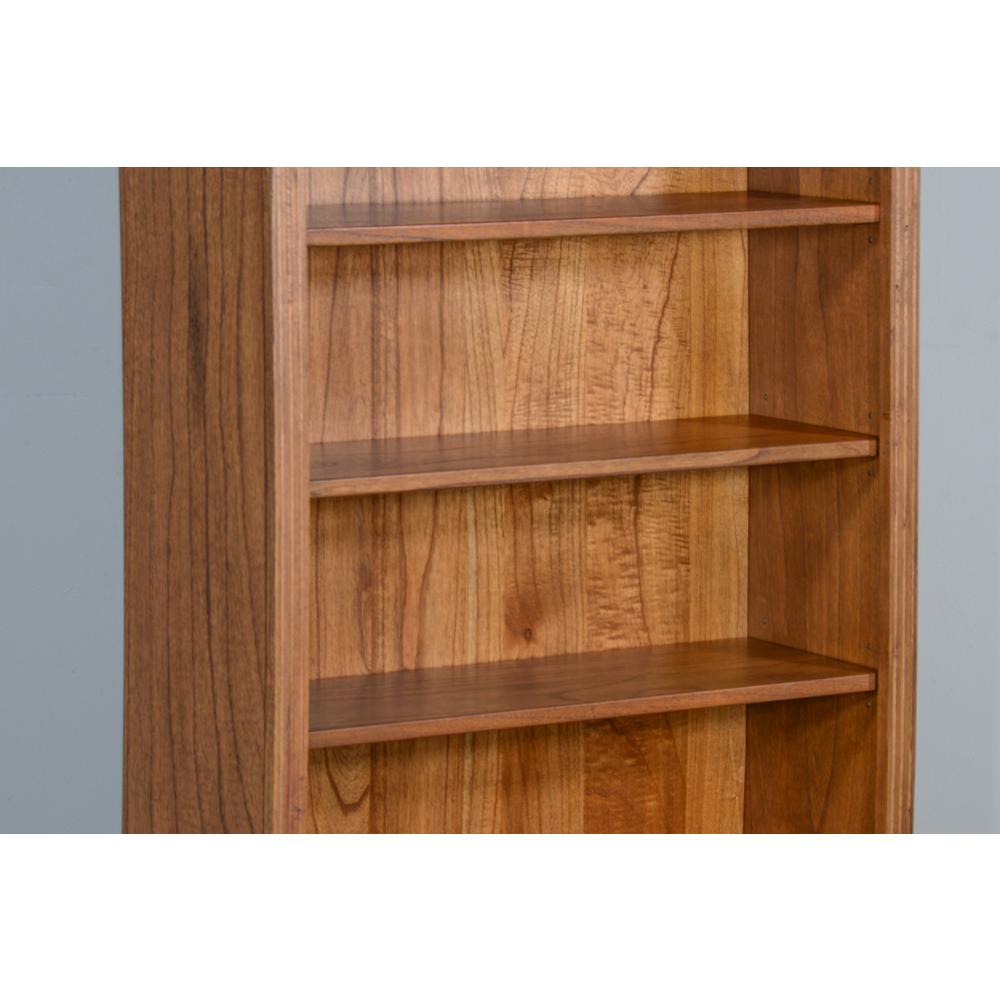 Sunny Designs Sedona 72" Adjustable Shelf Wood Bookcase in Rustic Oak. Picture 4