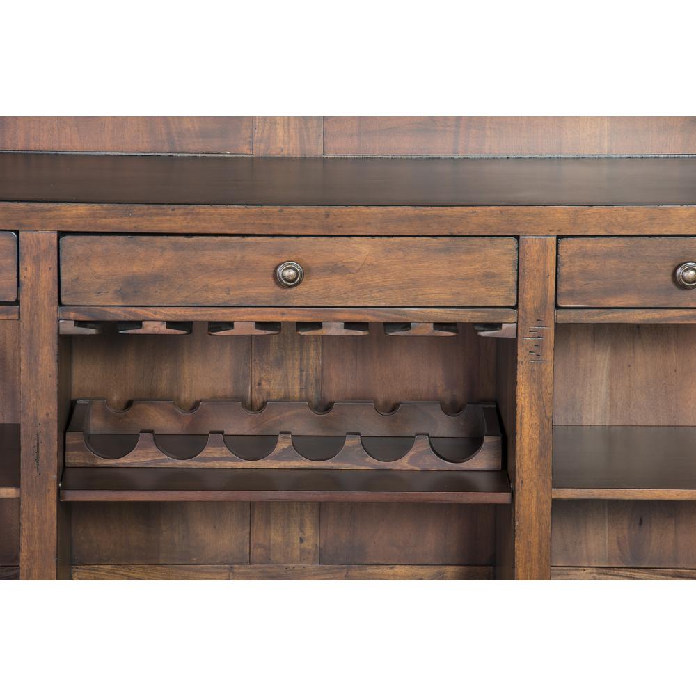 Sunny Designs 78" Farmhouse Wood Home Bar. Picture 6