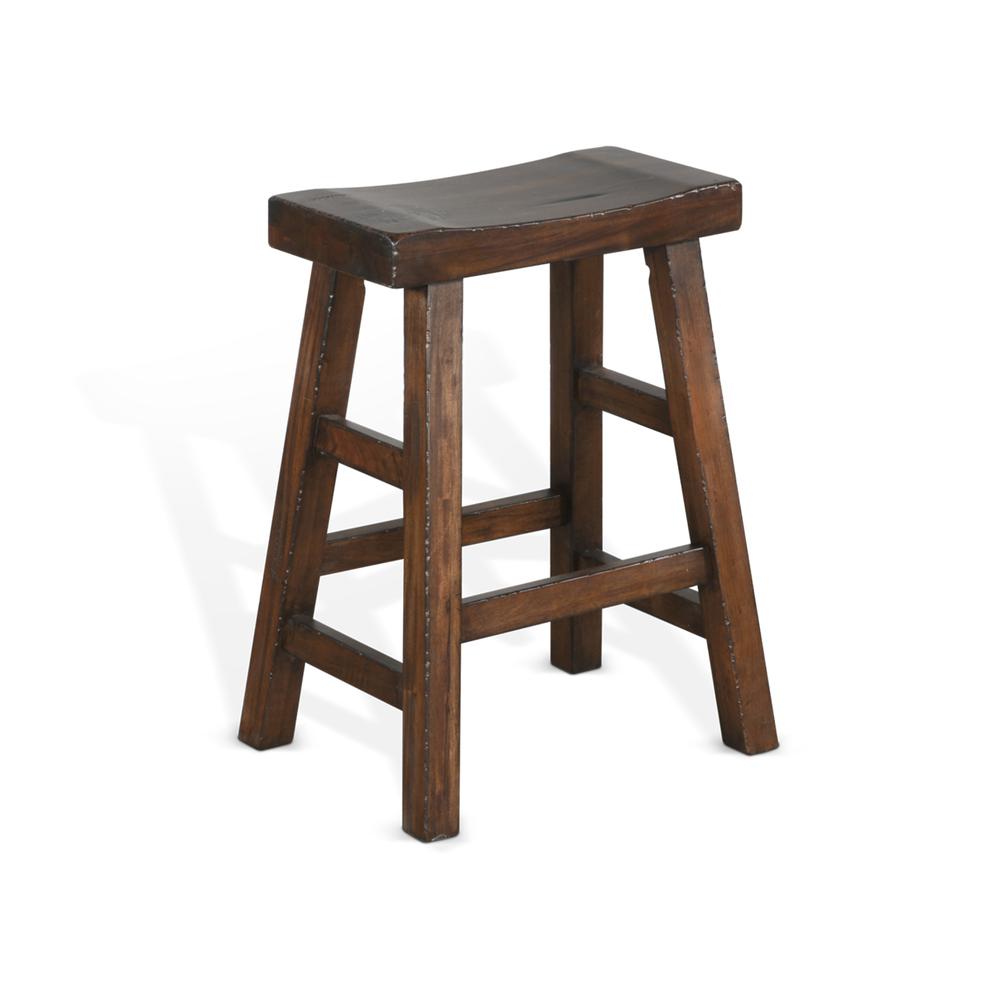 Sunny Designs Counter Saddle Seat Stool, Wood Seat. Picture 1