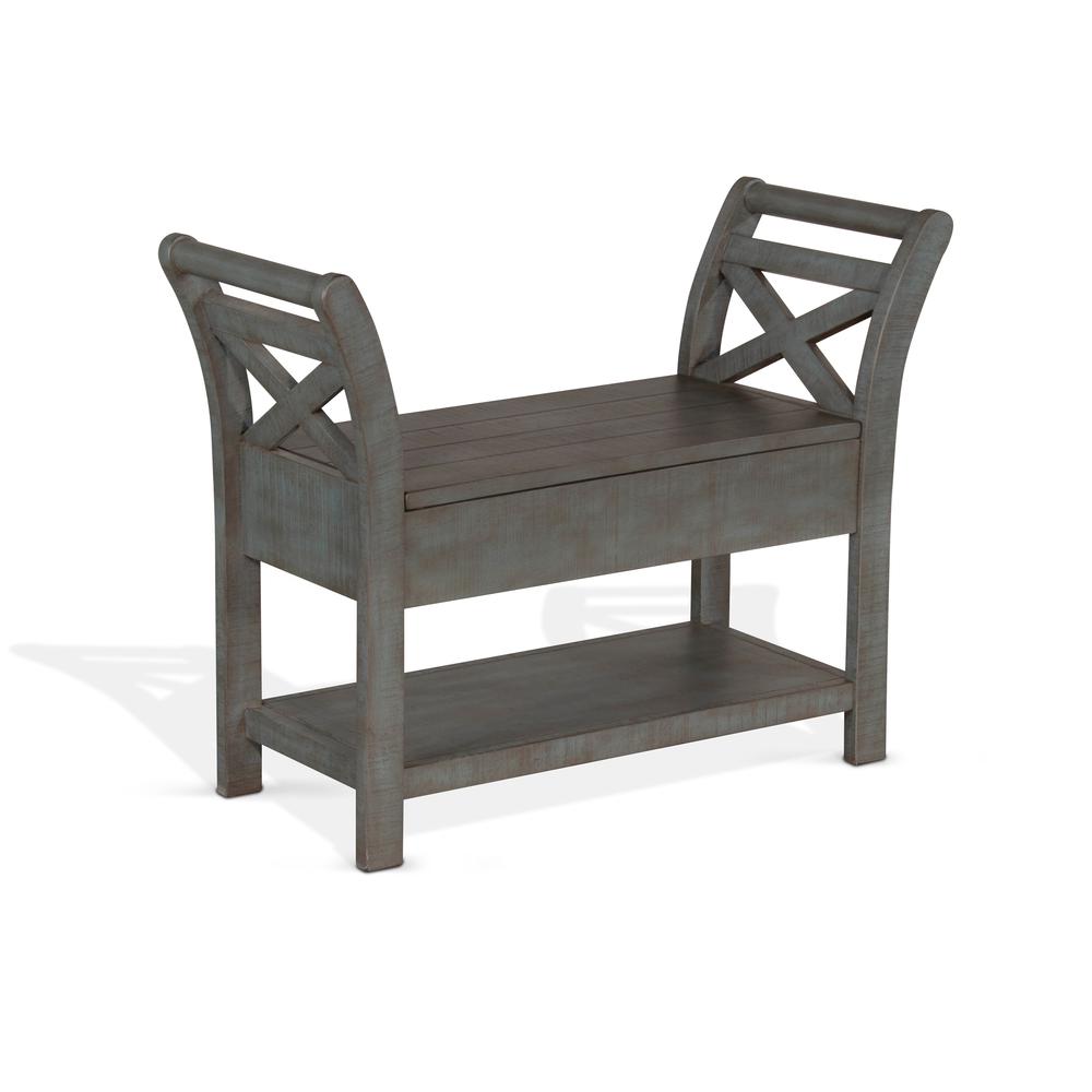 Sunny Designs Accent Bench with Storage. Picture 1