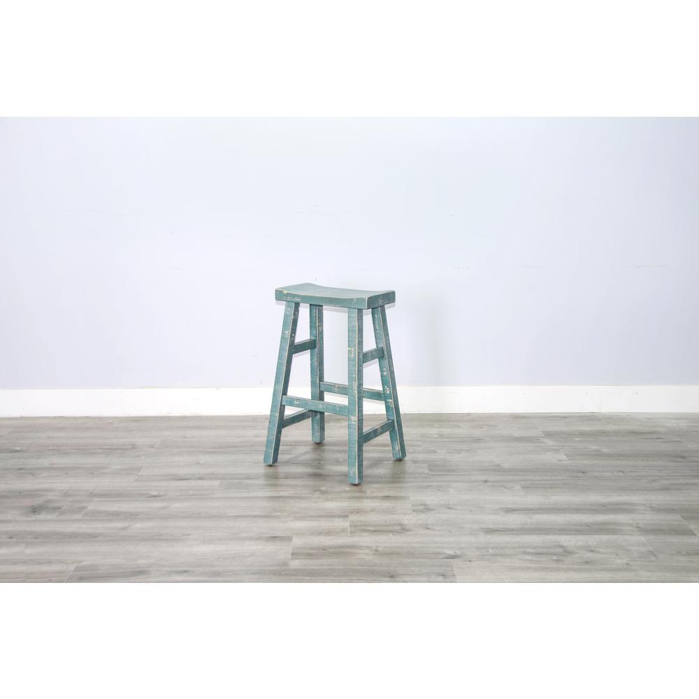 Sunny Designs Sea Grass Bar Saddle Seat Stool, Wood Seat. Picture 5