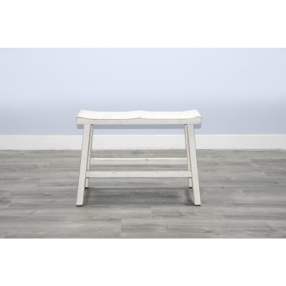 Sunny Designs White Sand Counter Bench, Wood Seat. Picture 2