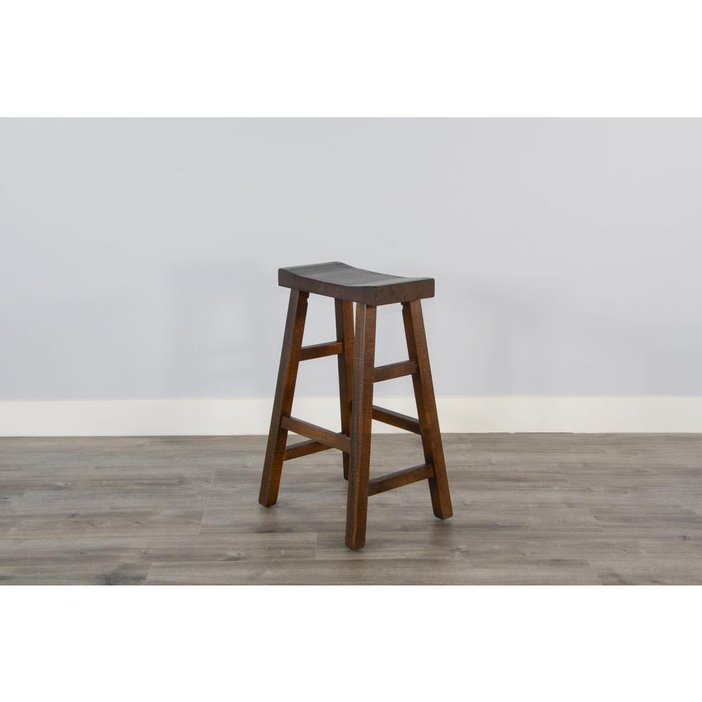 Sunny Designs Bar Saddle Seat Stool, Wood Seat. Picture 4