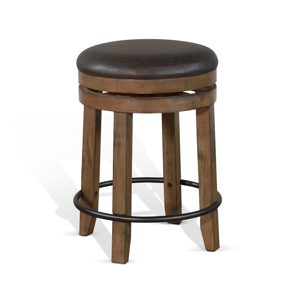 Sunny Designs Counter Swivel Stool, Cushion Seat. Picture 1