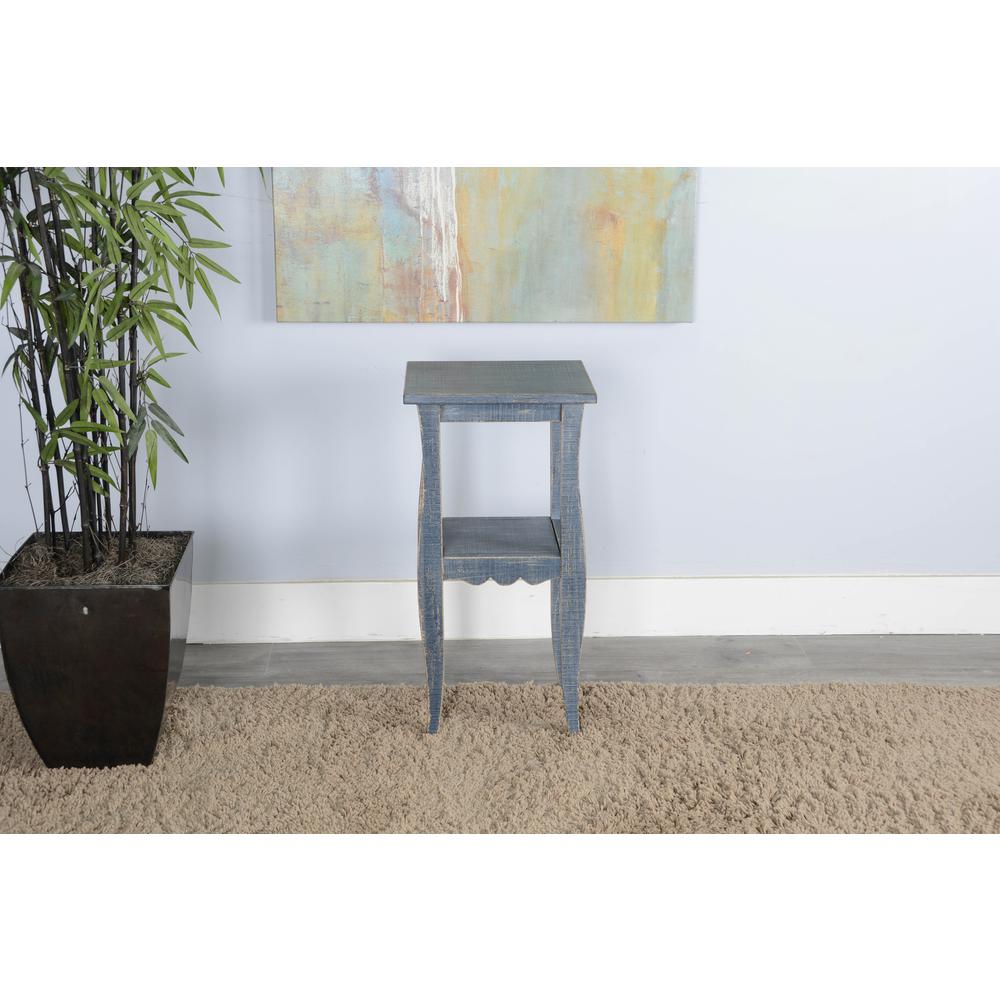 Sunny Designs Ocean Blue End Table. Picture 2