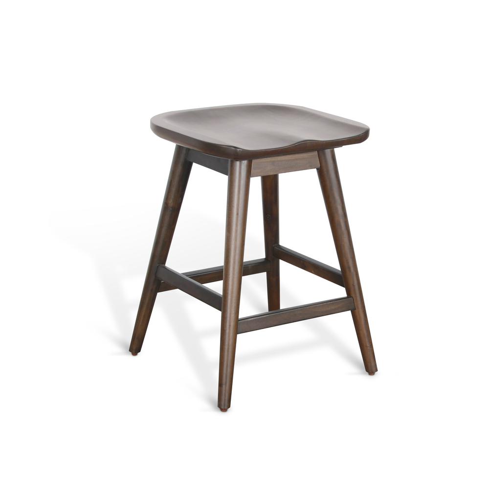Sunny Designs Counter Stool with Saddle Seat. Picture 1