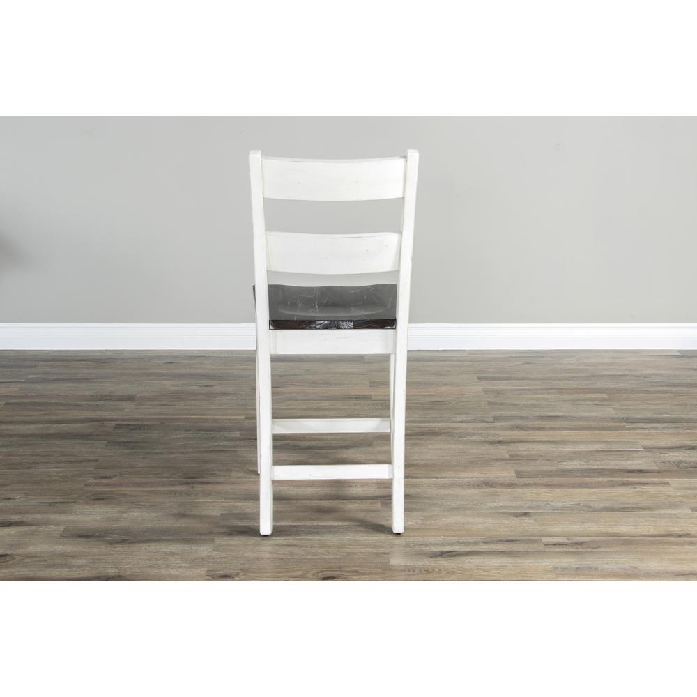 Sunny Designs Counter Ladderback Barstool, Wood Seat. Picture 4